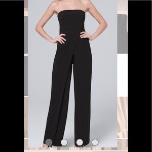 Strapless black jumpsuit